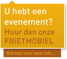 U hebt een evenement? Huur dan onze Frietmobiel! Klik hier voor meer info...